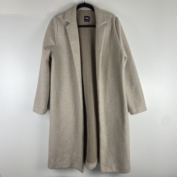 Zara Jackets & Coats Zara Womens Lapel Collar Coat Size Xl Camel